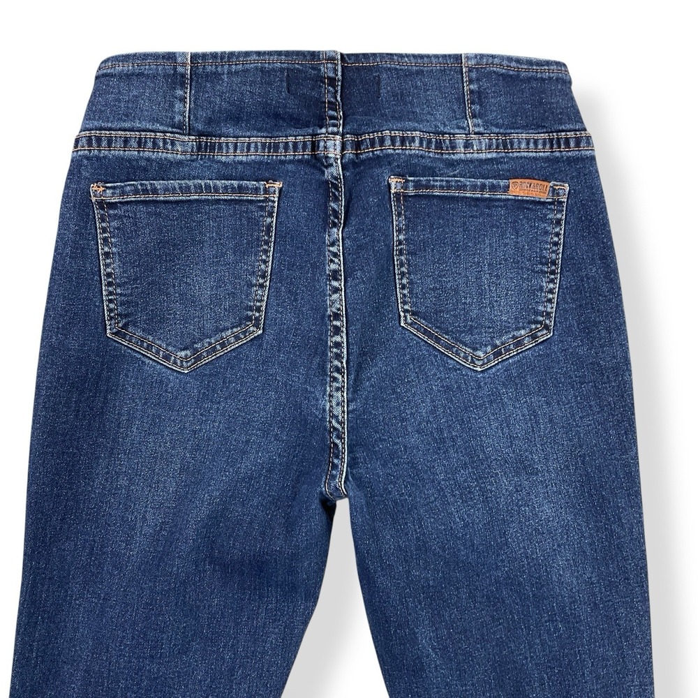 Rock & Roll Flare Jeans Womens 28x34 (ACTUAL 28x32) Blue Bargain Bell Pull On - Picture 5 of 16